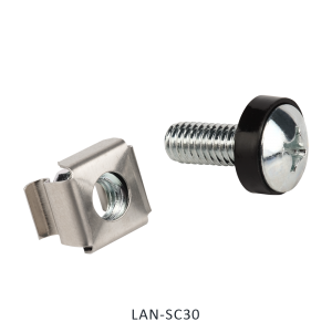 Mounting kit: cage nut, screw bolt and washer